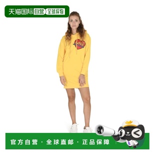 自营Moschino Cotton Casual Women's Dress - yellow 美国奥莱直