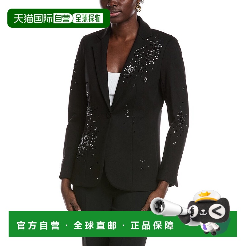 自营Anne Klein装饰夹克-黑色 美国奥莱直发