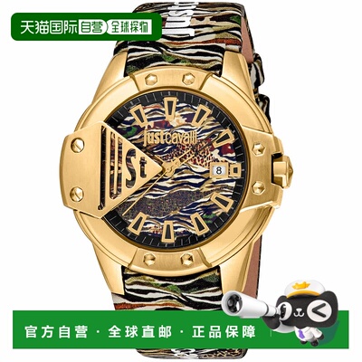 自营Just Cavalli Women's Scudo Black Dial Watch - black 美国