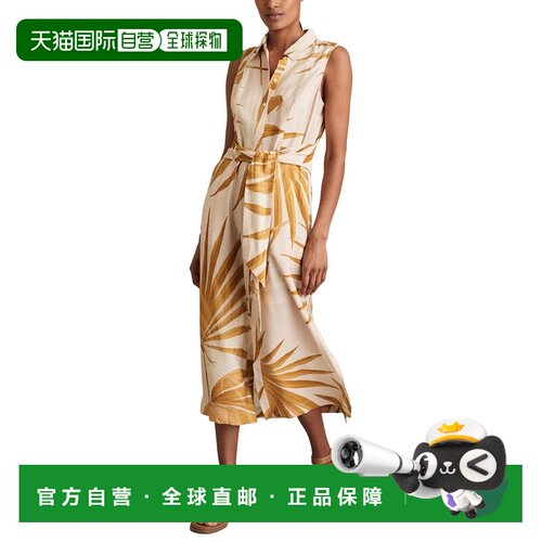 自营Reiss Morgan手掌印花无袖连衣裙-中性 美国奥莱直发