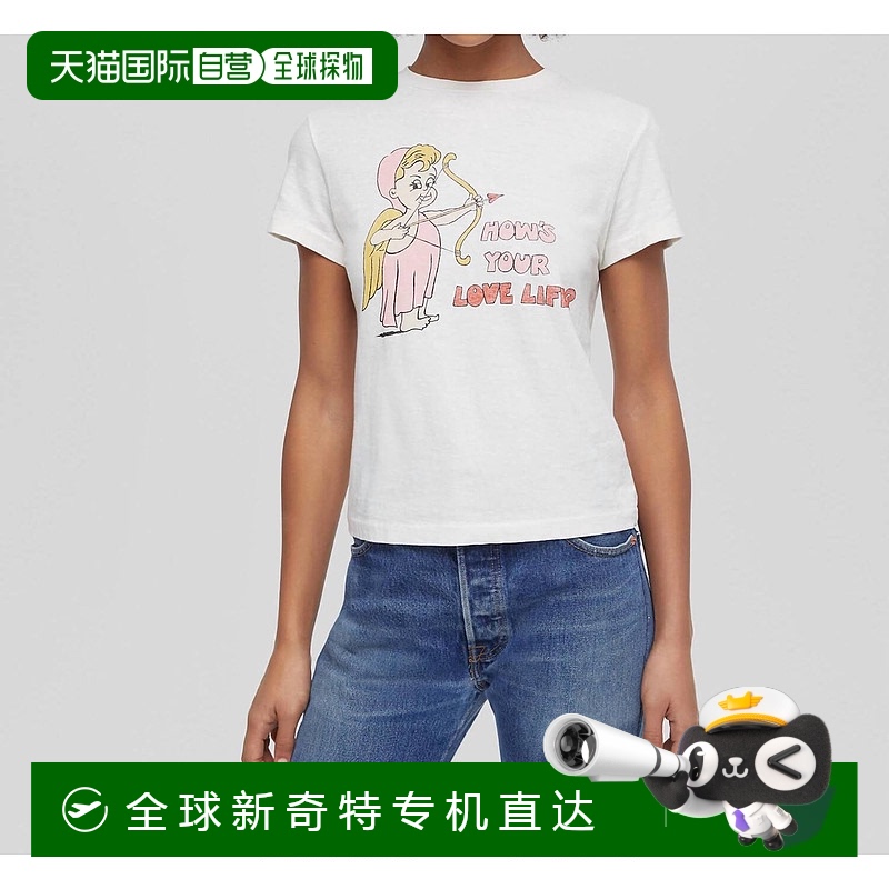 自营 redoneLove Life经典复古白色T恤 【美国奥莱】直发