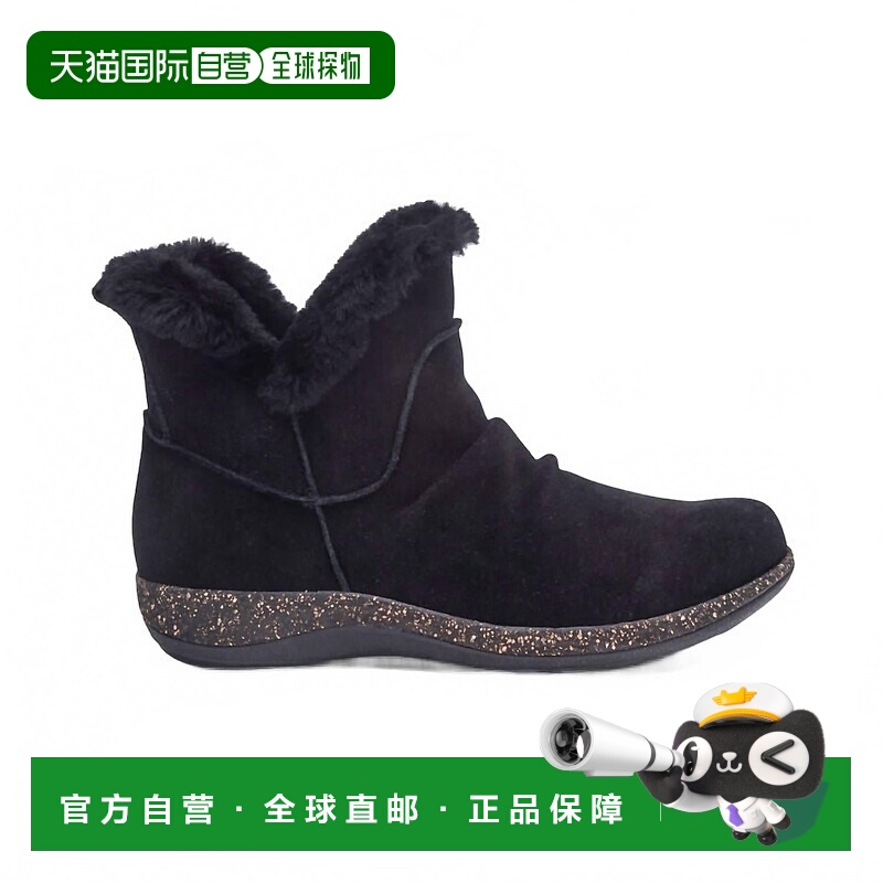 自营aetrex女式Remi舒适踝靴，黑色 美国奥莱直发