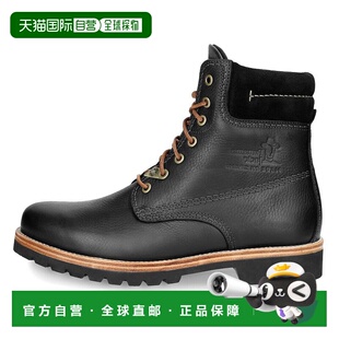 自营 Panama Jack Panama 03 C27 - 男士真皮踝靴 - 黑色 美国奥