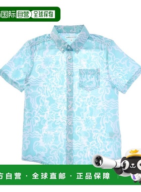 自营 vintage summer复古夏季纽扣衬衫-绿色 美国奥莱直发