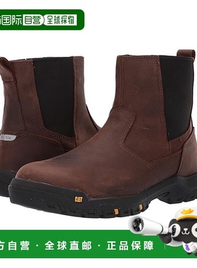 1h可退 香港直邮潮奢 caterpillar 男士 Wheelbase 钢色鞋头靴子
