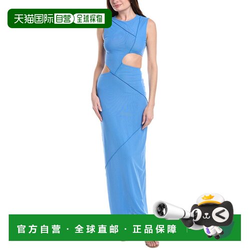 自营 Misha Salli网眼服-蓝色 美国奥莱直发连衣裙长裙