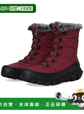 1h可退 香港直邮潮奢 bogs 女士 Cedar Quilt 系带雪地靴加厚保暖