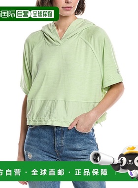 自营 Free People On The Move连帽衫-绿色 美国奥莱直发