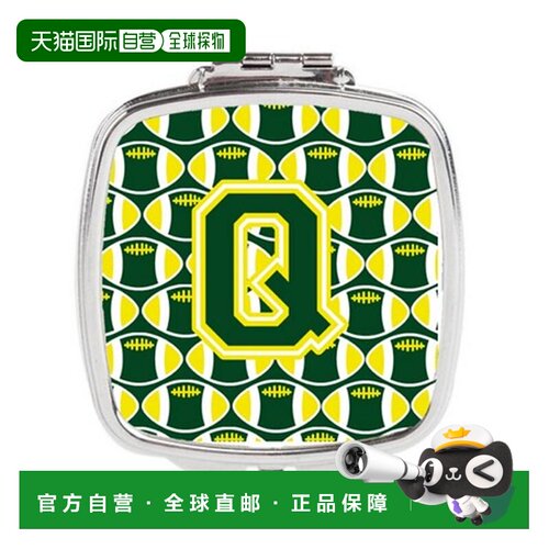 自营 Carolines Treasures CJ1075-QSCM 字母 Q 足球绿色和正品
