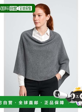 自营in2Cashmere Classic Topper - mid hather grey 美国奥莱直