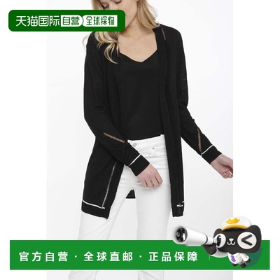 自营incashmereDrop Needle Open Long Cardigan - black 美国奥