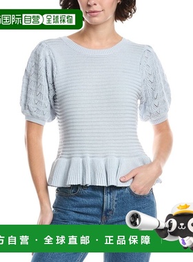 自营525 America Mixed Knit Top - blue 美国奥莱直发