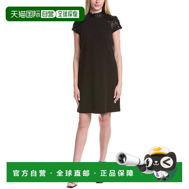 自营Nicole Miller Mini Dress - black 美国奥莱直发
