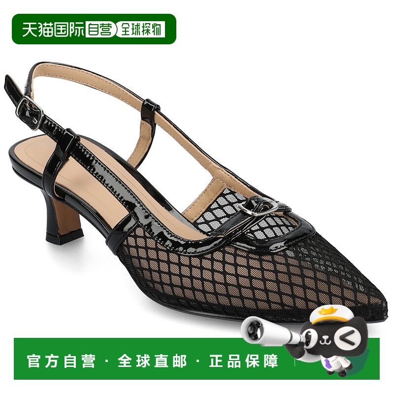 自营 journee collectionJournee女式Padma中宽款打底鞋-网眼布/