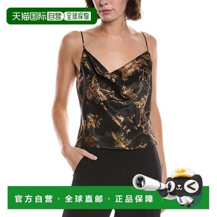 Cowl Neck Silk 自营L black Calista Cami 美国奥莱直 AGENCE