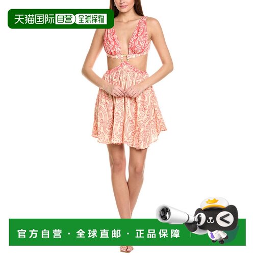 自营Agua Bendita Tout Mini Dress - red 连衣裙 直发美国奥莱