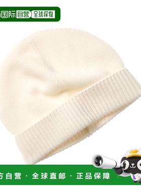 自营sofiacashmere针织羊绒帽-白色 美国奥莱直发帽子