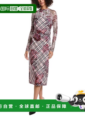 自营amur阿穆尔伊迪丝 米迪连衣裙-粉红色 美国奥莱直发包臀裙