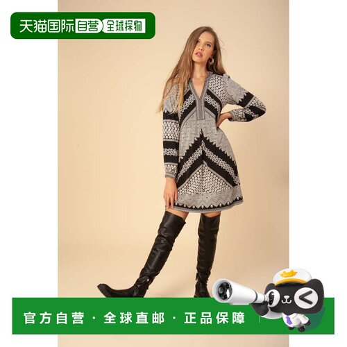 自营hale bobPosy Jersey Dress *beaded* - black 美国奥莱直发