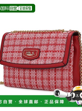 自营 mia k collectionMackenzie Tweed 女士单肩包 - 红色 美国