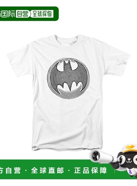 自营 gildan蝙蝠侠骑士 Knockout 短袖成人 T 恤/T 恤 - 白色 美