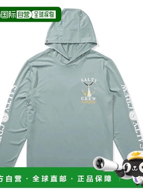 自营Salty Crew Tailed Sunshirt Men's Mackerel Blue Hooded Pu
