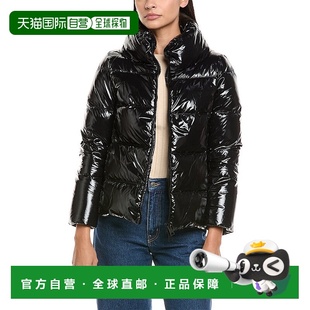 Glossy black Puffer Jacket 美国奥莱直发 Down 自营Herno