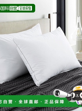 自营puredownPURE DOWN Peace Nest 2PCS  灰色鸭绒纤维床枕 - 白