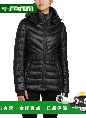 自营 Pajar 女士 Bailey 可折叠轻质新雪丽羽绒服，带可拆卸风帽