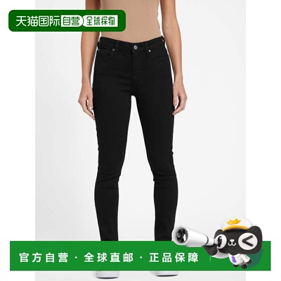 自营guessEco Jaden Body Sculpt 紧身牛仔裤黑色 美国奥莱直发