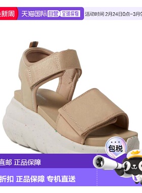 自营Dearfoams Women's Odell Platform Sandal - latte 美国奥莱