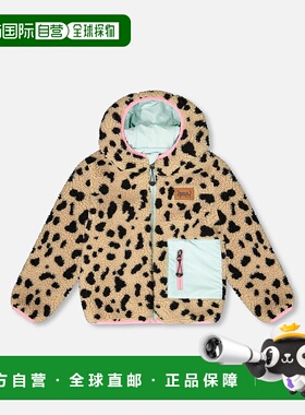自营deux par deuxReversible Mid-Season Sherpa Jacket Leopard