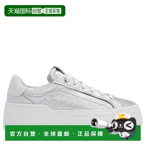 自营salvatore ferragamo菲拉格慕Dahlia金属格子运动鞋-灰色 美