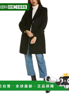 自营Sam Edelman Walker羊毛混纺外套-黑色 美国奥莱直发