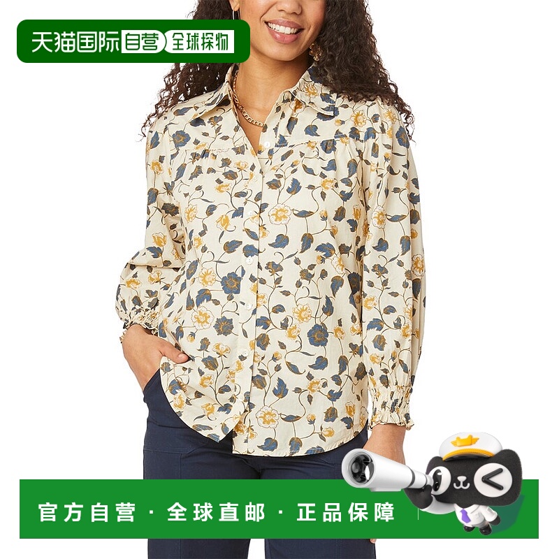 自营 Roller Rabbit Evandra 花卉 Noemie 上衣 - 奶油色 美国奥