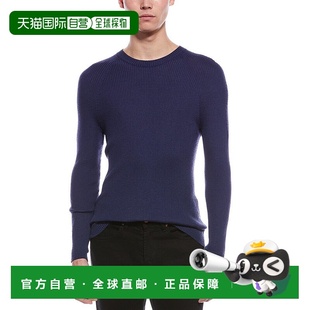 Blend Wool Crewneck Sweater 美国奥莱 自营Raffi blue Raglan