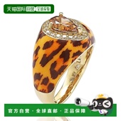 Suzy Silver Levian 自营 Gold over Brown 梨形切割立方氧化锆豹