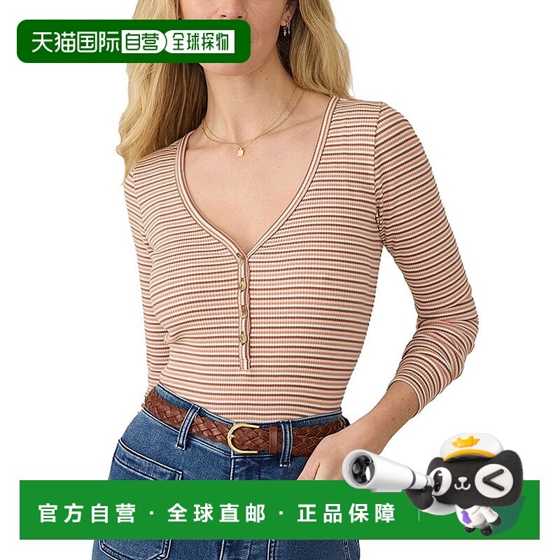 自营Faherty自由式亨利衬衫-棕褐色 美国奥莱直发