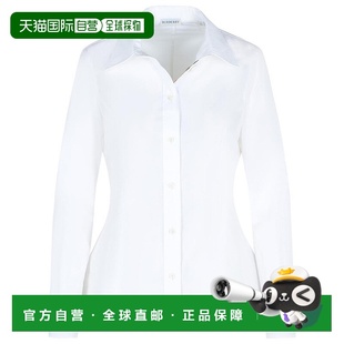 Cotton White Poplin Shirt 美国奥 自营burberry white Eliza