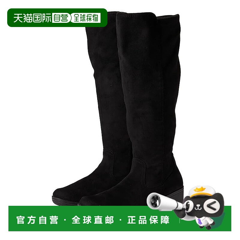 1h可退 香港直邮潮奢 bzees 女士 白兰地色中筒靴 black黑色 舒适