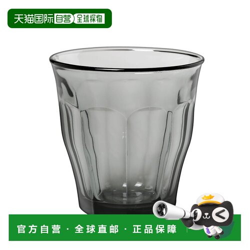 自营Duralex Picardie gras法国制造8.75盎司玻璃杯，一套6灰色
