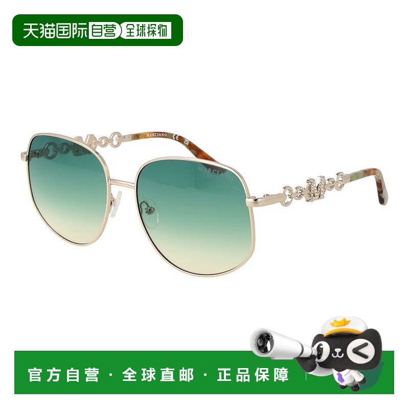 自营 Marciano by Guess女式太阳镜-金色 【美国奥莱】直发