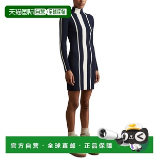 自营Reiss Kelli Stripe Ribbed Knit Dress - navy/ivory 美国奥