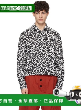 1h可退 香港直邮潮奢 Marni 玛尼 男士 黑色 Pop Fields 衬衫 CUM