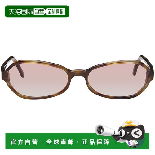 1h可退 香港直邮潮奢 Our Legacy 男士 棕色 Drain 太阳镜 A4248D