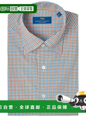 自营Robert Talbott  Morgan Multi Check Shirt - orange 美国奥