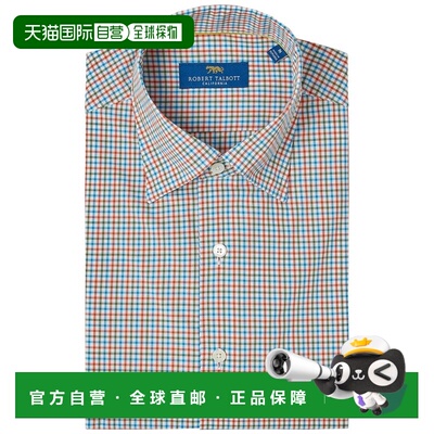 自营Robert Talbott  Morgan Multi Check Shirt - orange 美国奥