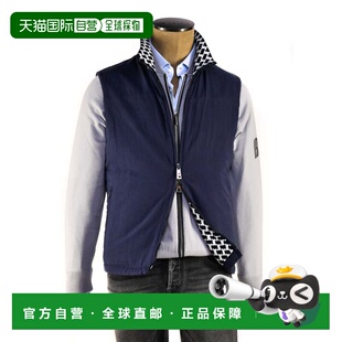 自营 Kired By Kiton Gange双面丝绸亚麻背心-蓝色，黑色 美国奥