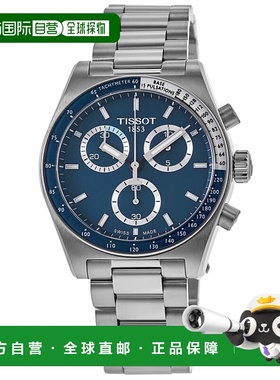 自营Tissot PR516 Chronograph Blue Dial Steel Men's Watch T14
