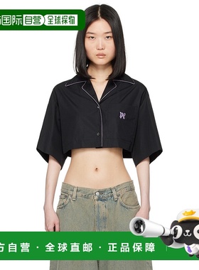 1h可退 香港直邮潮奢 Palm Angels 棕榈天使 女士 黑色 Monogramm